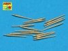 Aber 350L-28 Set of 16 pcs 102 mm Q.F. Mk.XVI barrels for Royal Navy ships (1:350)